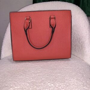 Elegant Coral Handbag